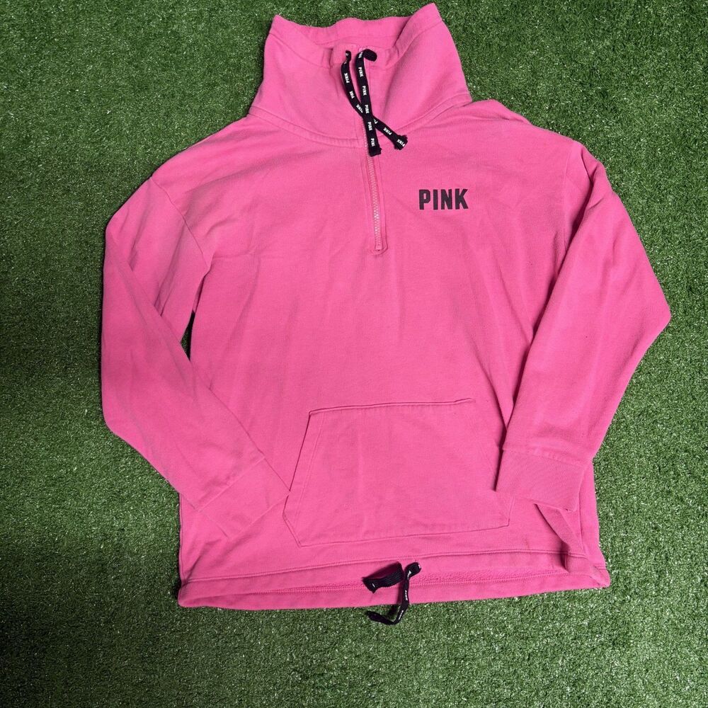 PINK Victoria’s Secret Campus Cowl Pullover Women’s Small Pink
